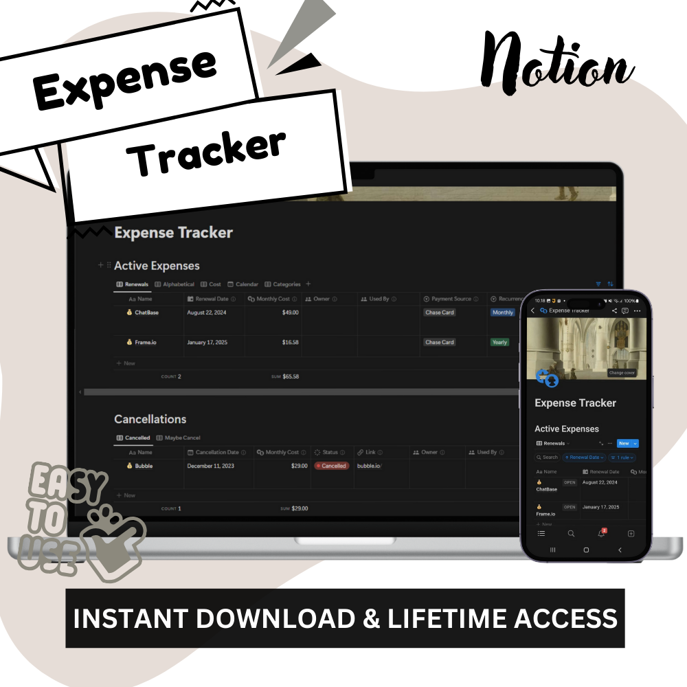 Expense Tracker Notion_ EzyD