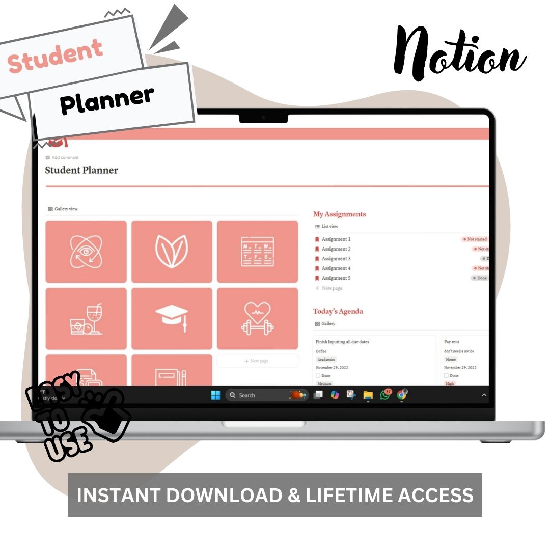 Student Planner - Notion