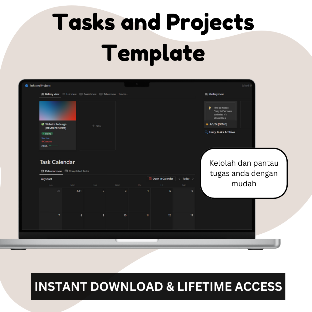 Ultimate Tasks and Projects Notion_ EzyD