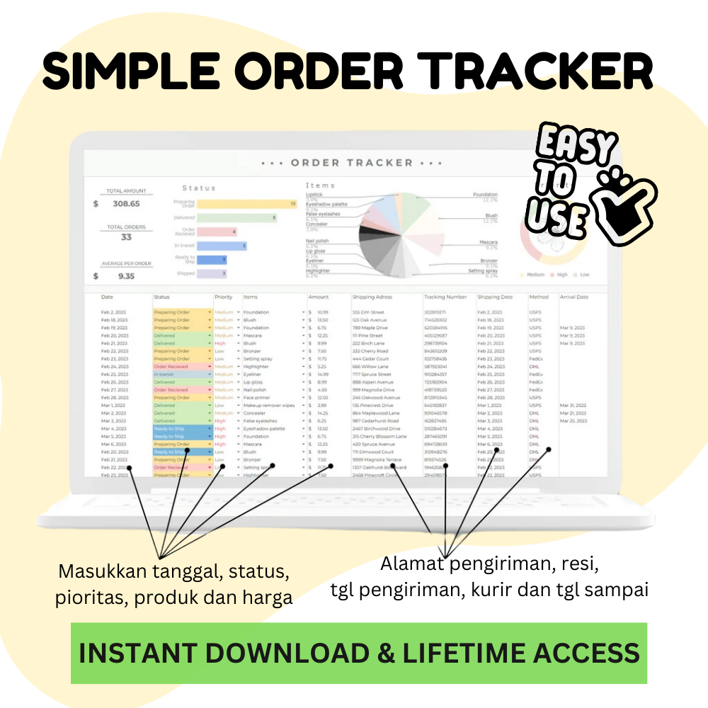 Order Tracker Google Sheets_ EzyD