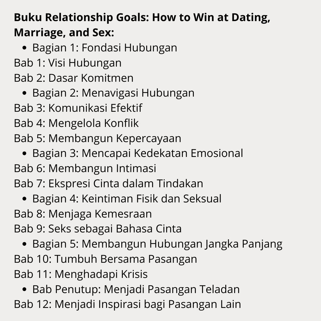 Relationship Goals: How to Win at Dating, Marriage, and Sex – Ringkasan Audiobook
