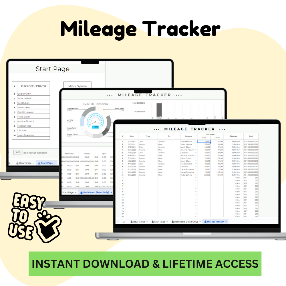 Mileage Tracker untuk Google Sheets_ EzyD