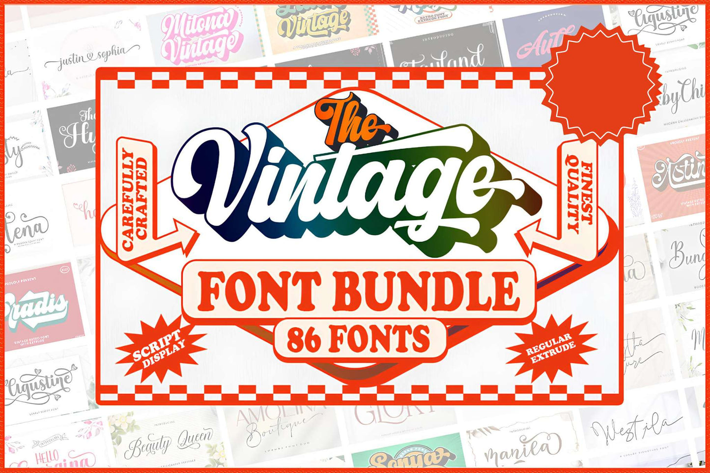 The Vintage Font Bundle_ EzyD
