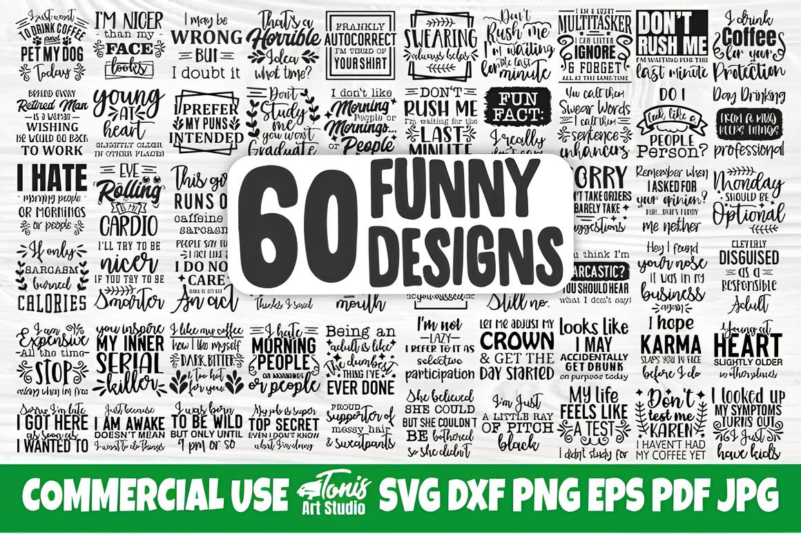 Funny Quotes Svg Bundle_ EzyD