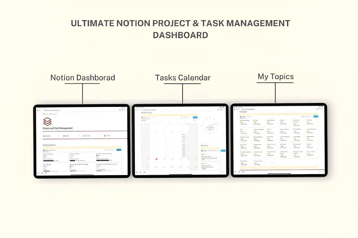 Project & Task Management - Notion Template_ EzyD