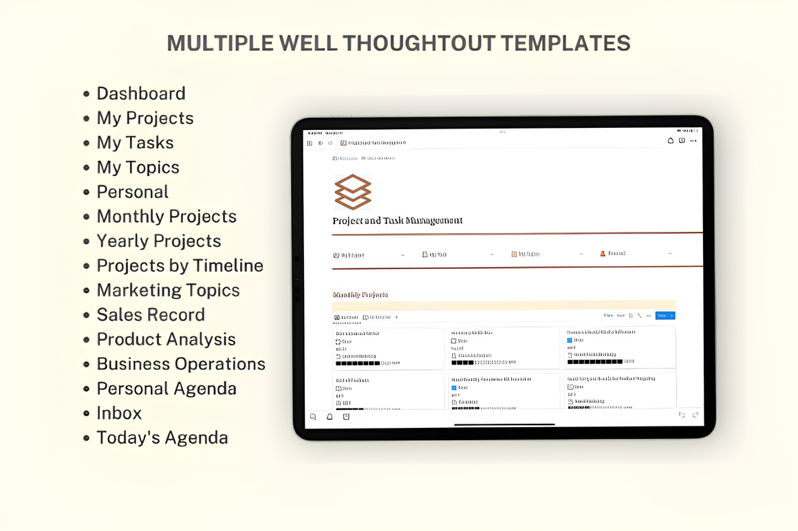 Project & Task Management - Notion Template_ EzyD