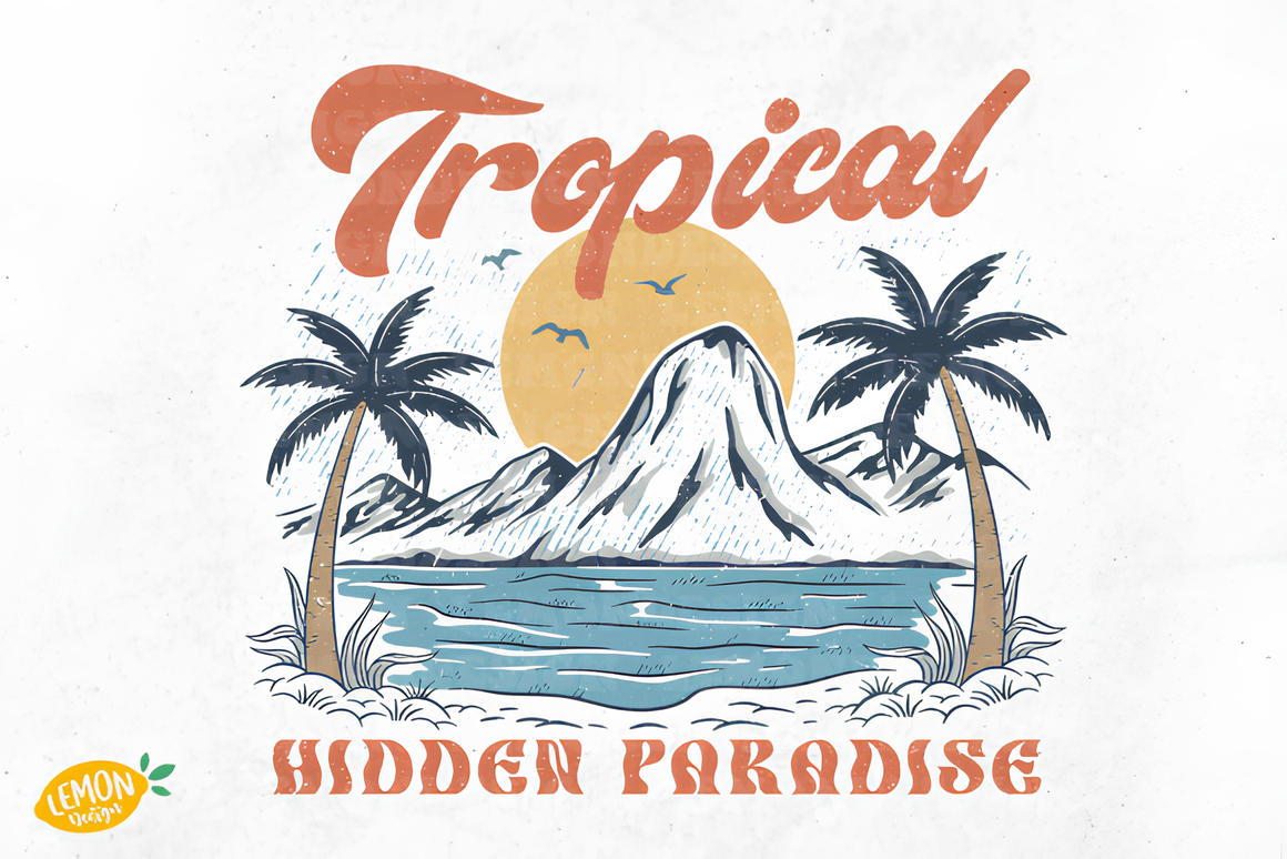 Vintage Beach PNG Sublimation Bundle_ EzyD