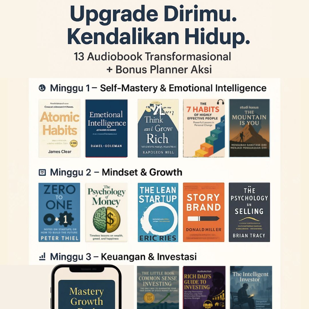 Mastery Growth Pack: Profesional Sibuk? Ubah Hidupmu dalam 30 Hari – Tanpa Harus Baca Buku Tebal!
